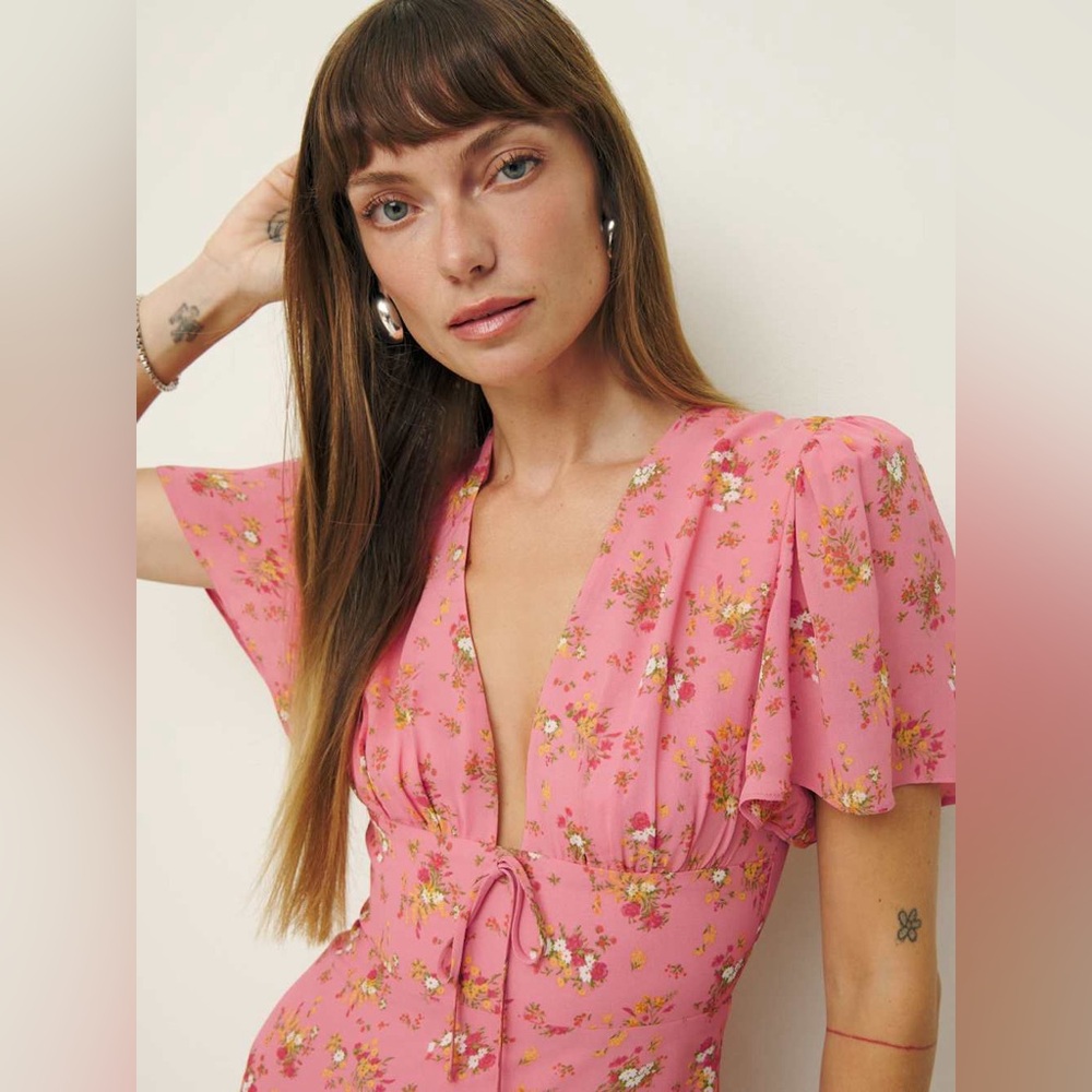Reformation Mya Dress Rosato - Picture 2 of 8